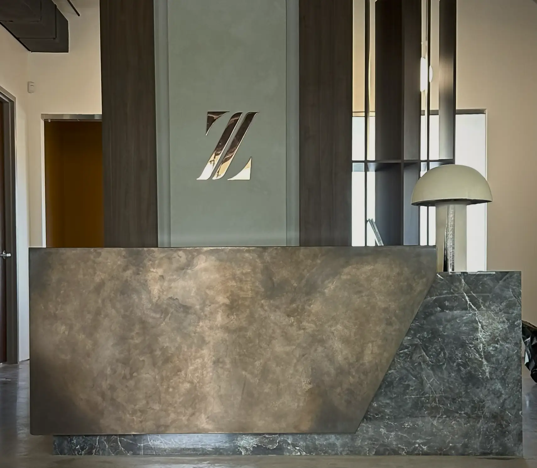 Custom VeroMetal doors and cabinets