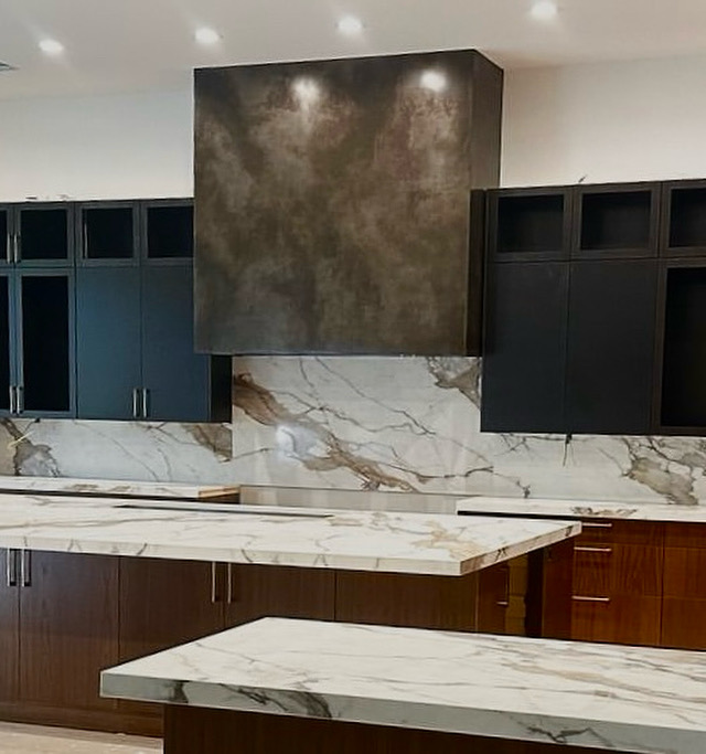 Scottsdale gold brass hood