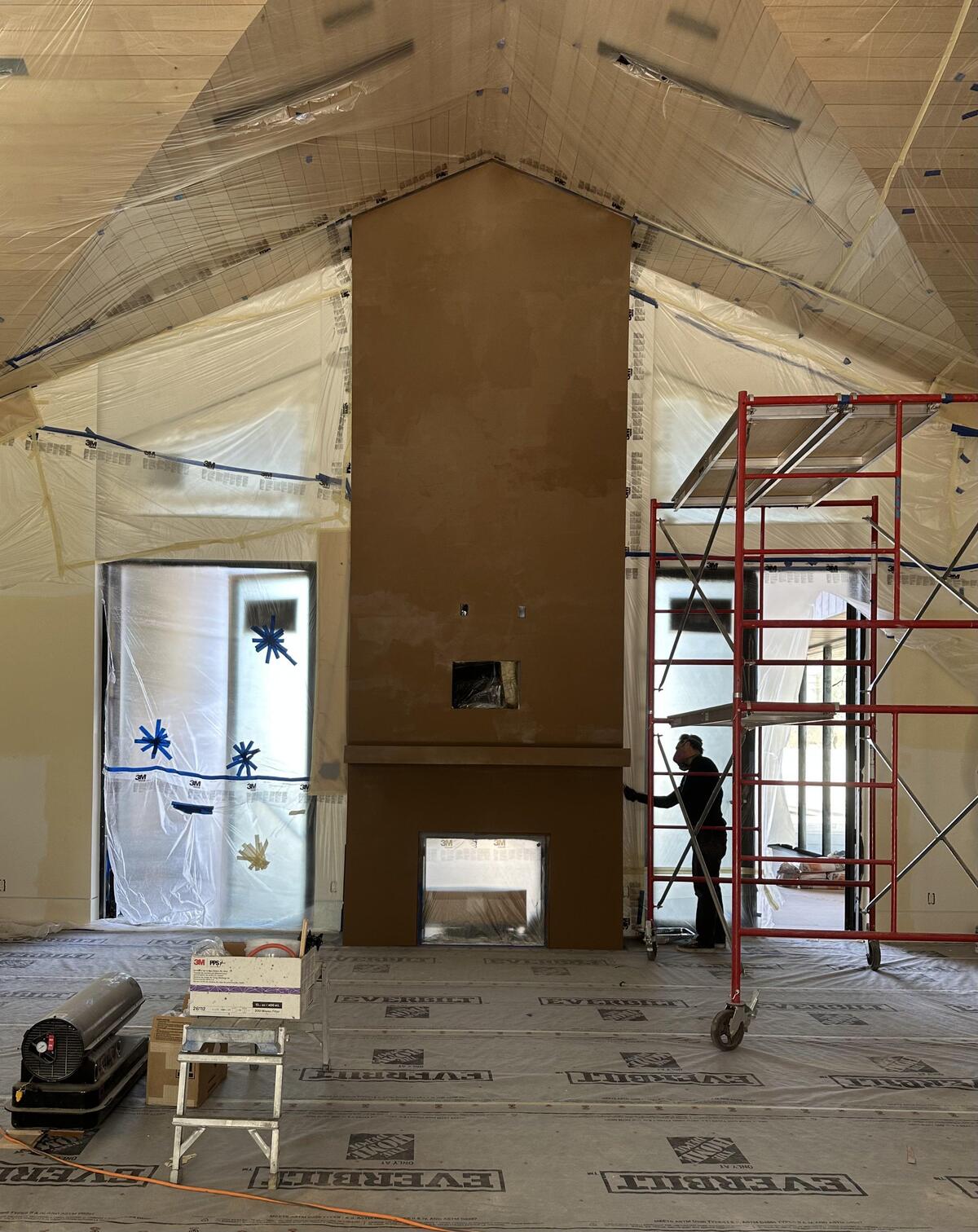 VeroMetal copper fireplace installation with custom finish