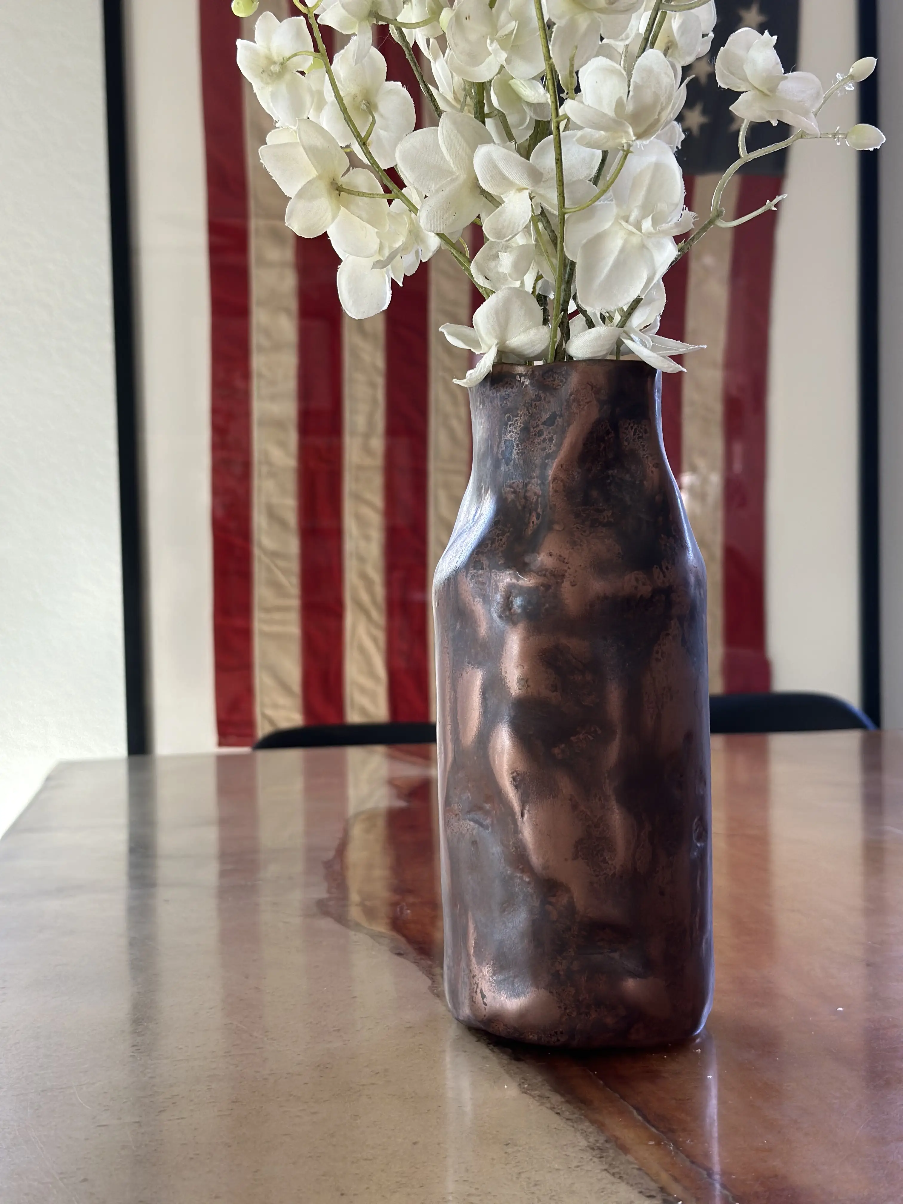 Six-color aluminum backsplash result