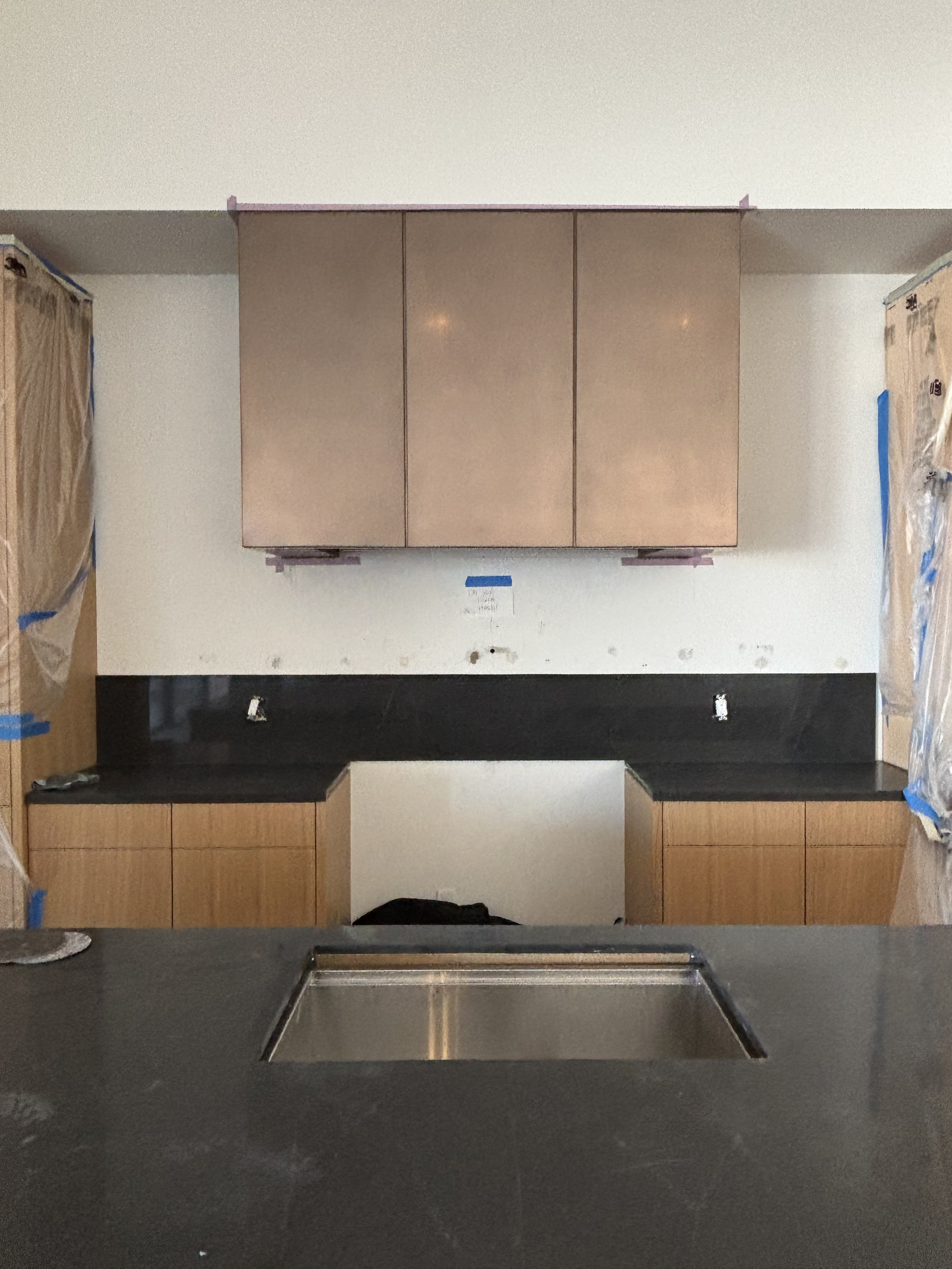 Cabinet door four finishes brass and manganese